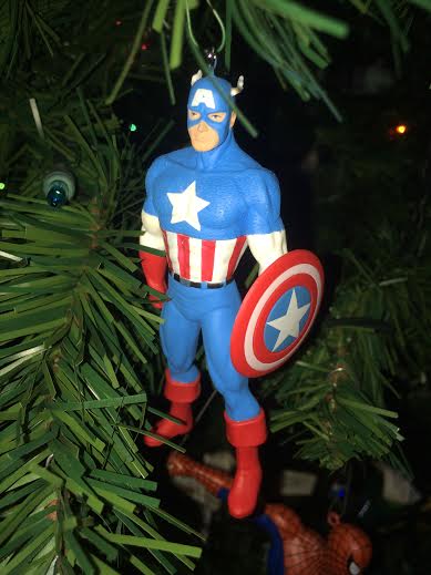 captain america tree ornament